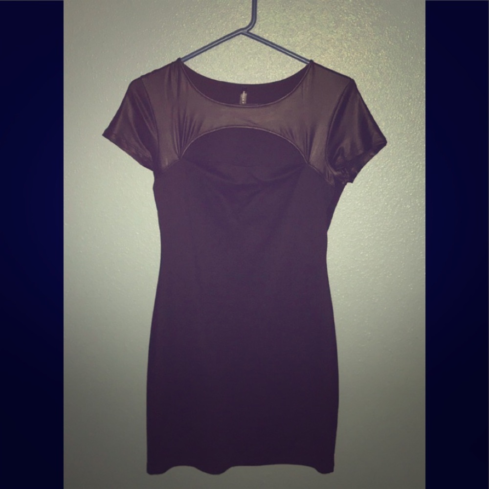 Black mini dress